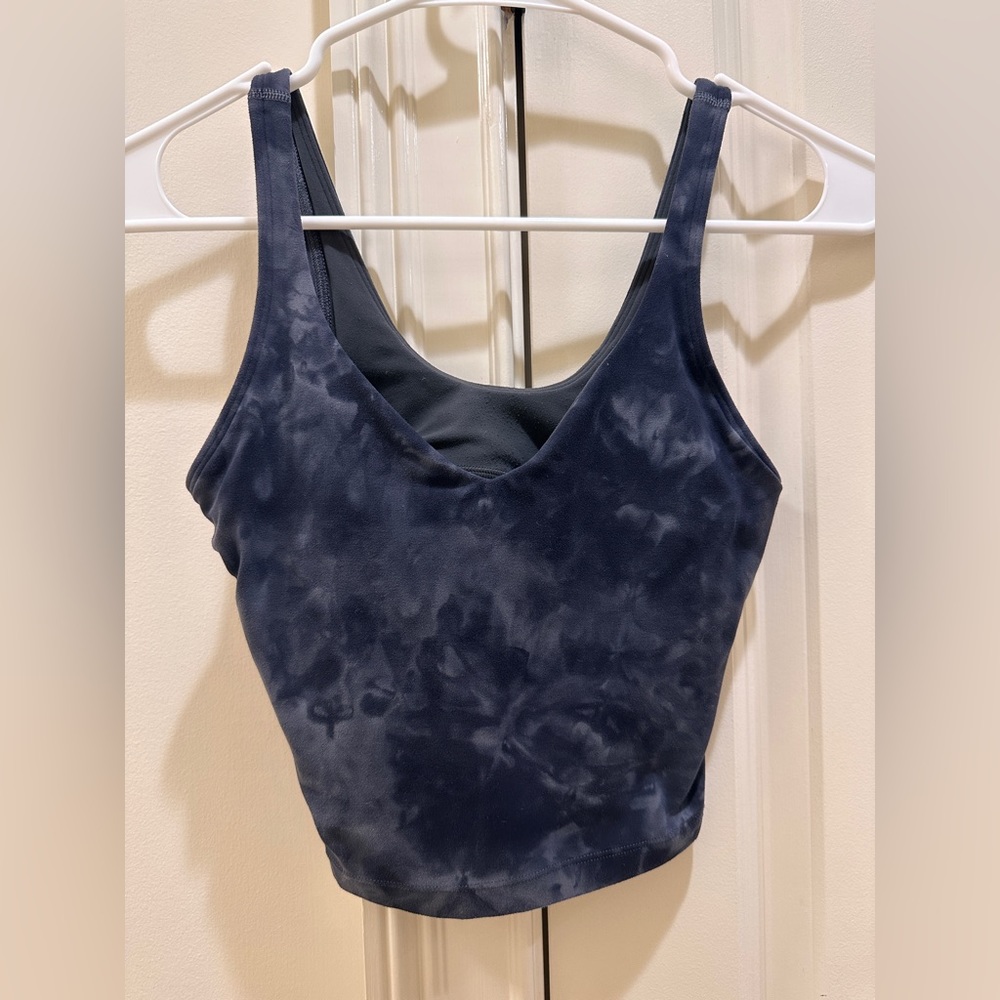 Lululemon align tank top size 2. Black & Grey tie dye…
